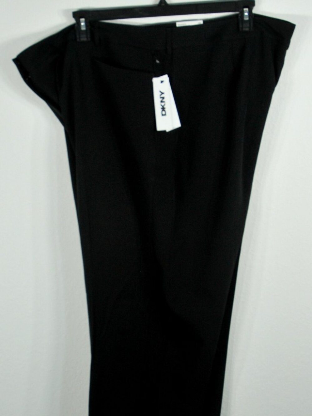 DKNY Women's Sullivan St. Slash Pocket Fit Flare Pants 20W Black NWT